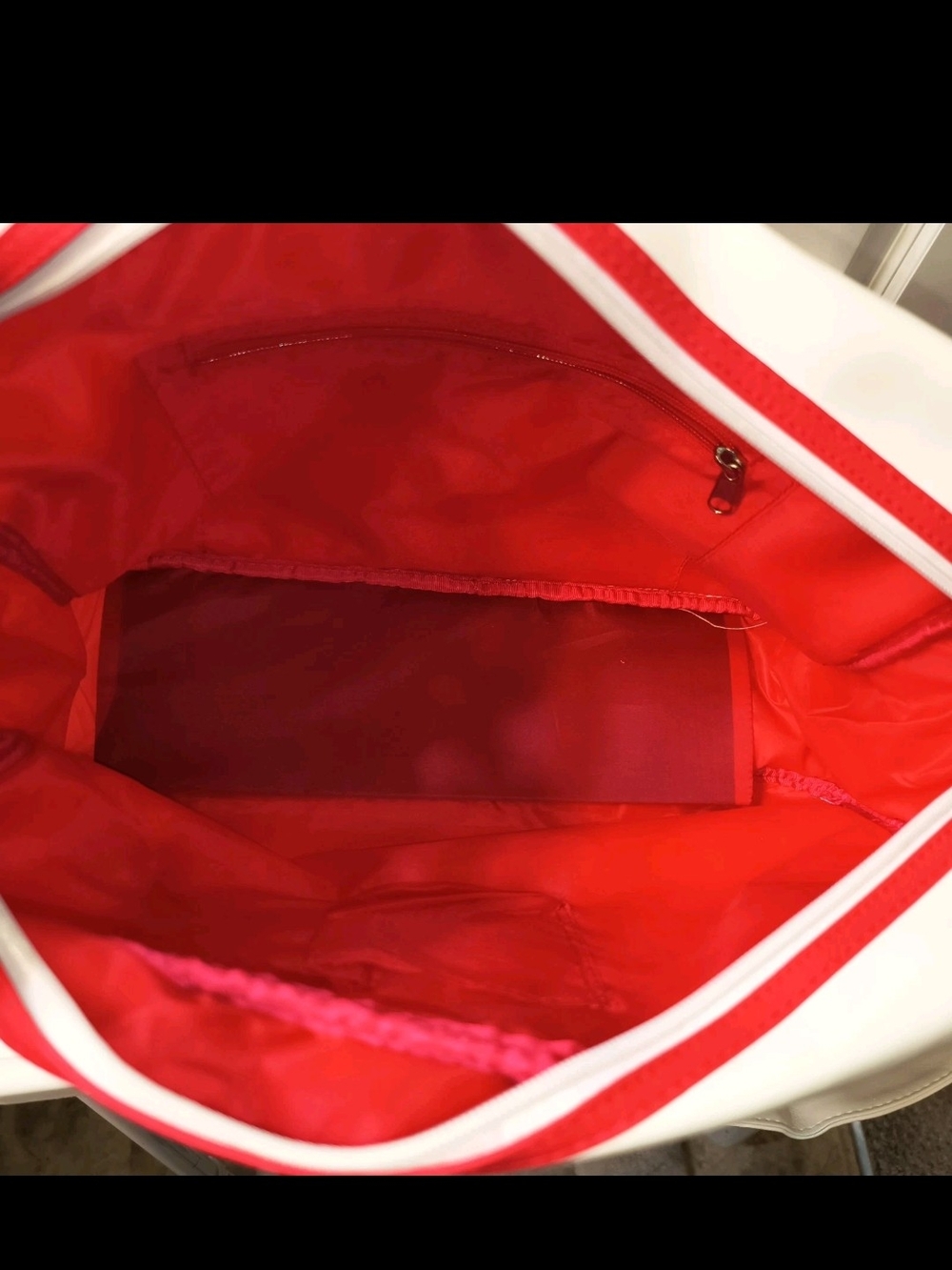 Red and White Accent Shoulder Bag Tokyo 78 Y2K Style By Wanted - Picture 7 of 10